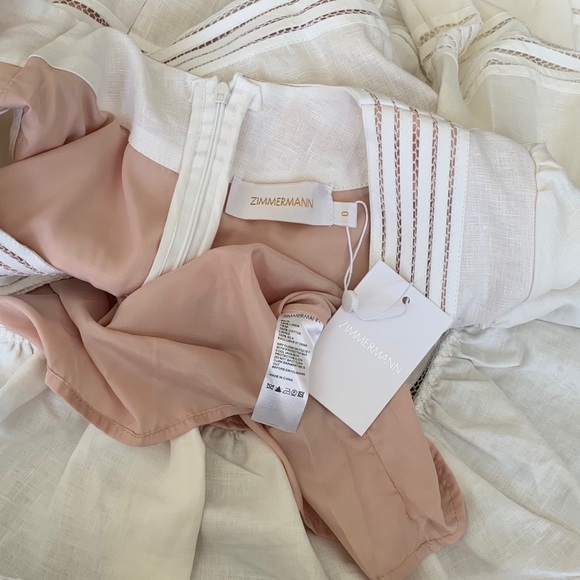 NWT Zimmermann Corsage Linear Mini Dress - Picture 8 of 8